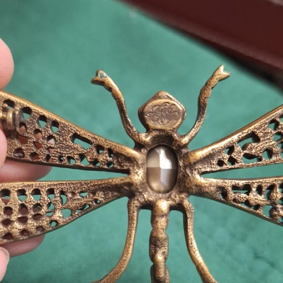 Kirks Folly Multicolor Dragonfly Brooch - Picture 3 of 5